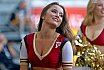 Die Rhein Fire Pyromaniacs und die Frankfurt Galaxy Dancers beim Halbfinale in Duisburg am 17.09.2023