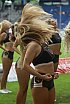 Die Rhein Fire Pyromaniacs und die Frankfurt Galaxy Dancers beim Halbfinale in Duisburg am 17.09.2023