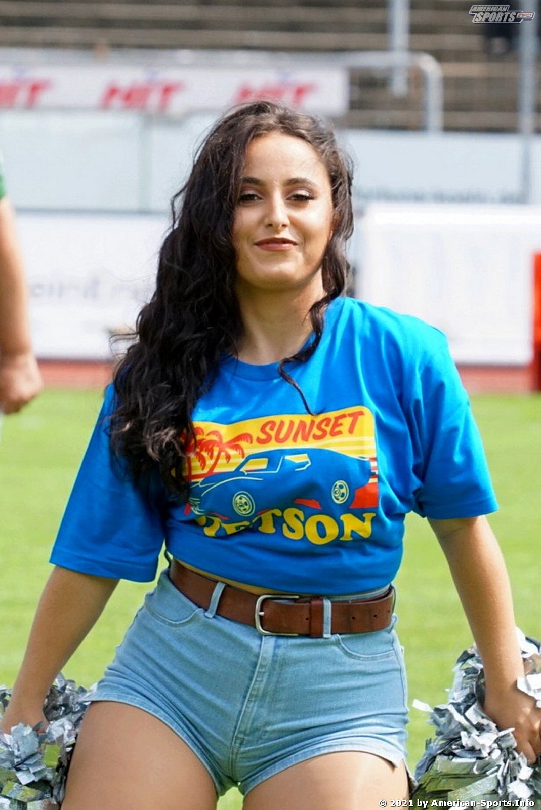 Die Cologne Crocodiles Cheerleader beim GFL Heimspiel gegen die Potsdam Royals am 21.08.2021