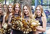 ELF: Die Pyromaniacs Cheerleader beim Heimspiel von Rhein Fire gegen die Hamburg Sea Devils am 25.07.2022