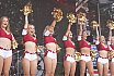 ELF: Die Pyromaniacs Cheerleader beim Heimspiel von Rhein Fire gegen die Frankfurt Galaxy am 21.08.2022