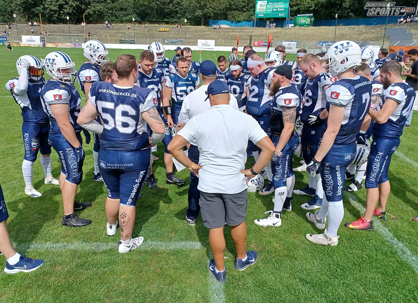 Regionalliga Nord Hannover Grizzlies vs. Wolfsburg Blue Wings 41:0 13.08.2023