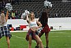 Die Frankfurt Universe Cheerleader beim Heimspiel gegen die Marburg Mercenaries am 07.09.2019