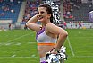 Die Frankfurt Universe Cheerleader beim Heimspiel gegen die Kirchdorf Wildcats am 28.07.2019