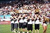 ELF: Die Pyromaniacs Cheerleader beim Heimspiel von Rhein Fire gegen die Frankfurt Galaxy am 21.08.2022