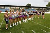 Die Frankfurt Universe Cheerleader beim Heimspiel gegen die Kirchdorf Wildcats am 28.07.2019