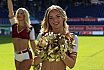 ELF: Die Pyromaniacs Cheerleader beim Heimspiel von Rhein Fire gegen die Frankfurt Galaxy am 21.08.2022