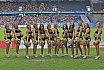 ELF: Die Pyromaniacs Cheerleader beim Heimspiel von Rhein Fire gegen die Barcelona Dragons am  26.06.2022