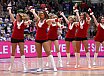 Das Frankfurt Skyliners Danceteam beim BBL Pokal Heimspiel gegen die Basketball L&ouml;wen Braunschweig am 22.12.2018
