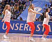 Das Frankfurt Skyliners Danceteam beim BBL Pokal Heimspiel gegen die Basketball L&ouml;wen Braunschweig am 22.12.2018