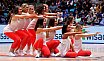 Das Frankfurt Skyliners Danceteam beim BBL Pokal Heimspiel gegen die Basketball L&ouml;wen Braunschweig am 22.12.2018