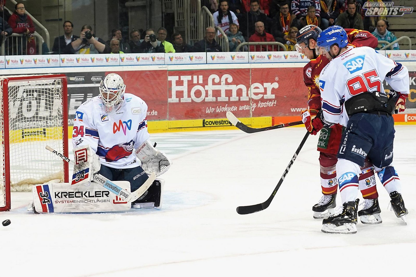 DEL Eishockey: Düsseldorfer EG vs Adler Mannheim 1:2 01.02.2019