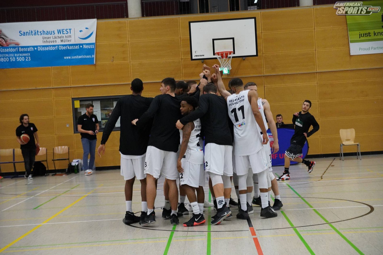 Regio West Basketball: ARTGiants Düsseldorf vs Hertener Löwen 74:73 01.12.2018