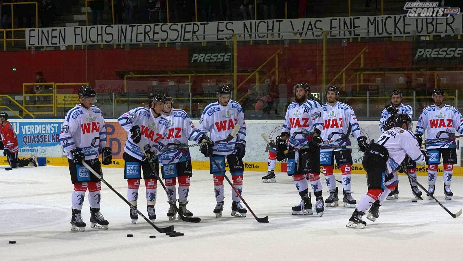 Oberliga Eishockey: Füchse Duisburg vs Moskitos Essen 2:5 12.10.2018