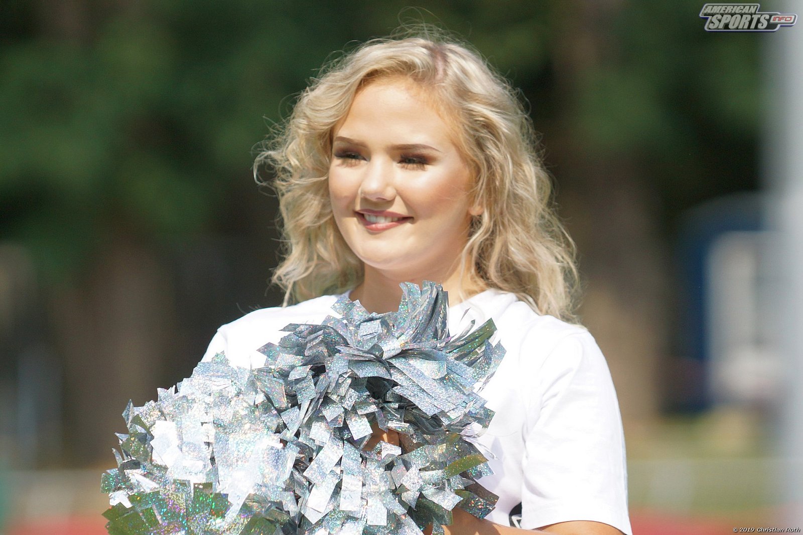 Die Cologne Cheerdance Cheerleader beim Heimspiel gegen die Hildesheim Invaders am 25.08.2019