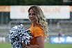 Die Cologne Cheerdance Cheerleader beim Heimspiel gegen die Hildesheim Invaders am 25.08.2019