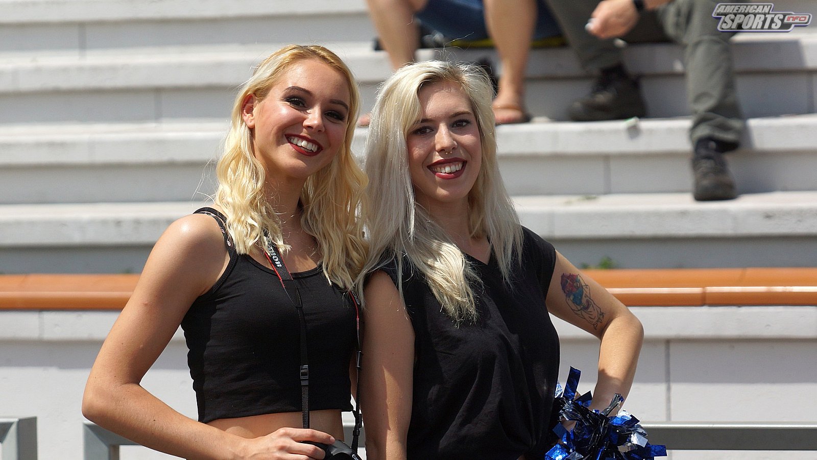 Die Bad Homburg Sentinels Cheerleader beim Heimspiel gegen die Kaiserslautern Pikes am 09.06.2019