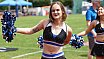 Die Bad Homburg Sentinels Cheerleader beim Heimspiel gegen die Kaiserslautern Pikes am 09.06.2019