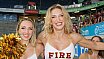 ELF: Die Pyromaniacs Cheerleader beim Spiel Rhein Fire vs Hamburg SeaDevils am 15.06.2025