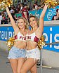 ELF: Die Pyromaniacs Cheerleader beim Spiel Rhein Fire vs Hamburg SeaDevils am 15.06.2025