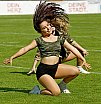 Die Cologne Cheerdance Cheerleader beim Heimspiel gegen die Kiel Baltic Hurricanes am 15.06.2019