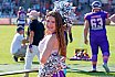 Die Frankfurt Universe Cheerleader beim Ausw&auml;rtsspiel in Marburg am 05.09.2021