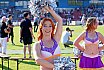 Die Frankfurt Universe Cheerleader beim Ausw&auml;rtsspiel in Marburg am 05.09.2021