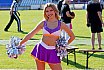 Die Frankfurt Universe Cheerleader beim Ausw&auml;rtsspiel in Marburg am 05.09.2021