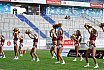 ELF: Die Pyromaniacs Cheerleader beim Heimspiel von Rhein Fire gegen die Leipzig Kins am 04.09.2022