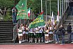 Die Cheerleader beim NRW Derby der D&uuml;sseldorf Panther gegen die Cologne Crocodiles am 07.09.2019