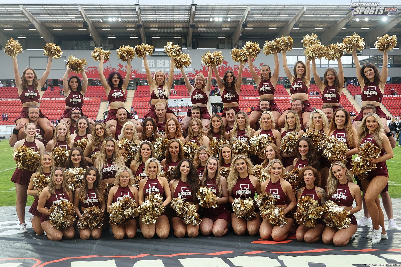 Die Cheerleader beim Spiel Frankfurt Galaxy vs Rhein Fire am 02.06.2024