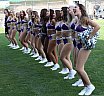 ELF: Die Frankfurt Galaxy Dancers beim Spiel der Frankfurt Galaxy vs Prague Lions am 29.06.2025