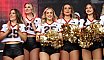 ELF: Die Pyromaniacs Cheerleader beim Spiel Rhein Fire vs Hamburg SeaDevils am 15.06.2025
