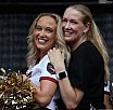 ELF: Die Pyromaniacs Cheerleader beim Spiel Rhein Fire vs Hamburg SeaDevils am 15.06.2025