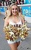 ELF: Die Pyromaniacs Cheerleader beim Spiel Rhein Fire vs Hamburg SeaDevils am 15.06.2025