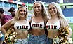 ELF: Die Pyromaniacs Cheerleader beim Spiel Rhein Fire vs Hamburg SeaDevils am 15.06.2025