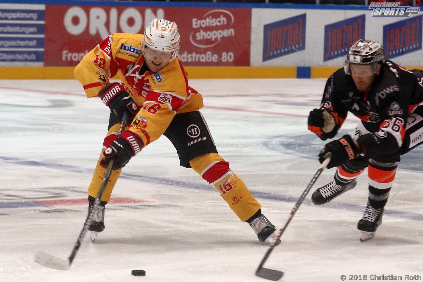 DEL2 Eishockey: Frankfurt vs Kaufbeuren 5:2 14.09.2018