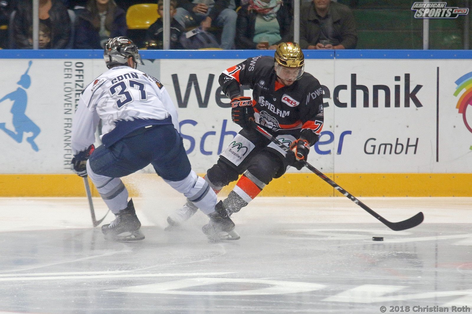 DEL2: Löwen Frankfurt vs Kassel Huskies 5:2 21.09.2018