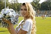 Die Cologne Cheerdance Cheerleader beim Heimspiel gegen die Hildesheim Invaders am 25.08.2019