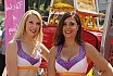 Die Frankfurt Universe Cheerleader bei der Oldtimer Ausstellung in Frankfurt H&ouml;chst 07.07.2019