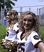 ELF: Die Pyromaniacs Cheerleader beim Spiel Rhein Fire vs Hamburg SeaDevils am 15.06.2025