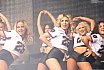 ELF: Die Pyromaniacs Cheerleader beim Spiel Rhein Fire vs Hamburg SeaDevils am 15.06.2025
