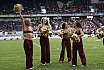 Die Pyromaniacs und die Flight Crew beim Heimspiel von Rhein Fire gegen Berlin Thunder am 27.07.2025