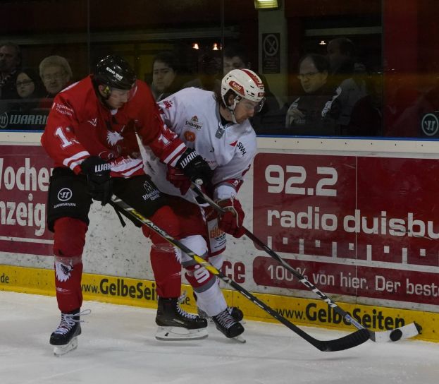 Oberliga Eishockey: Füchse Duisburg vs Saale Bulls Halle 1:2 25.01.2019